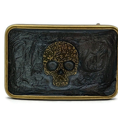 Pirate Skull Belt Buckle - Tilted Trinket Designs