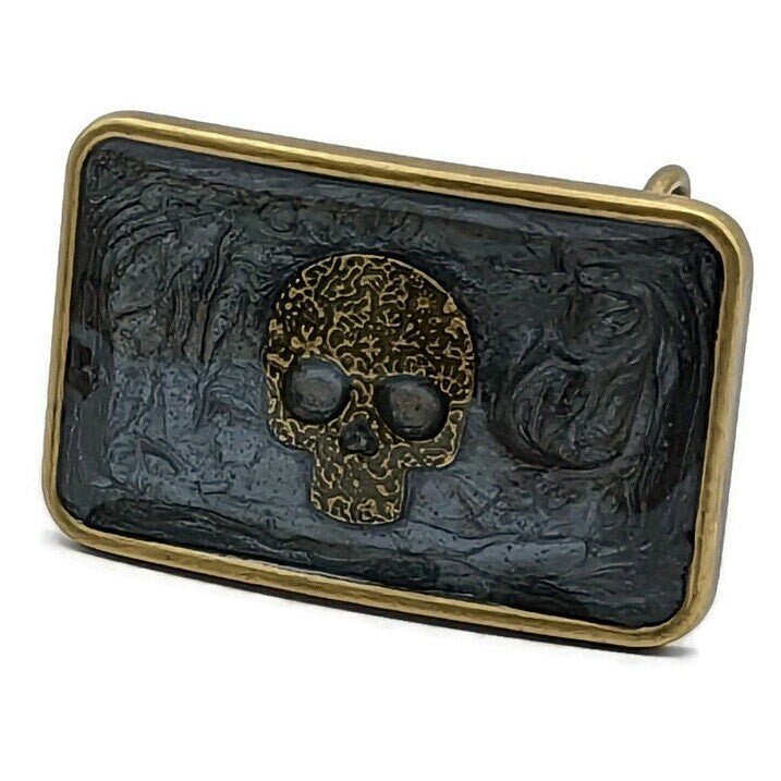 Pirate Skull Belt Buckle - Tilted Trinket Designs